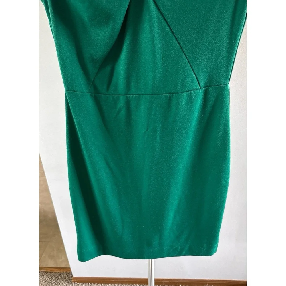 Missinmo Women's Green Neck‎ Twist Sheath Dress Size Medium